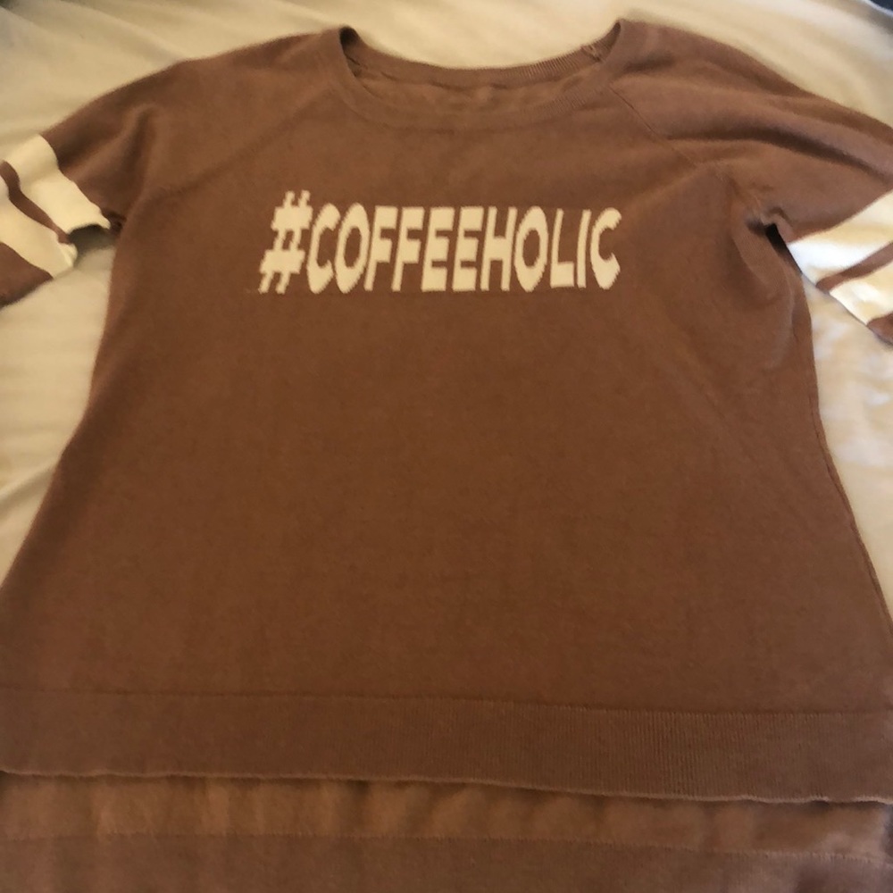 Coffeeholic sweater top
